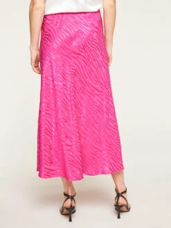 Gonna Midi In Raso Jacquard Fantasia Zebrata -TraumKleid Verkäufe 1036W000404N019 04I high res