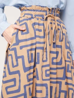 Gonna Midi A Ruota Fantasia Geometrica -TraumKleid Verkäufe 1062W000479N0Z4 07I high res