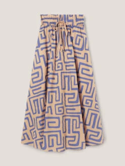 Gonna Midi A Ruota Fantasia Geometrica -TraumKleid Verkäufe 1062W000479N0Z4 08S high res