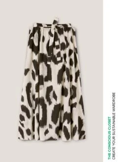 Gonna Lunga In Cotone Stampa Animalier -TraumKleid Verkäufe 1077W000439N0S1 08S high res