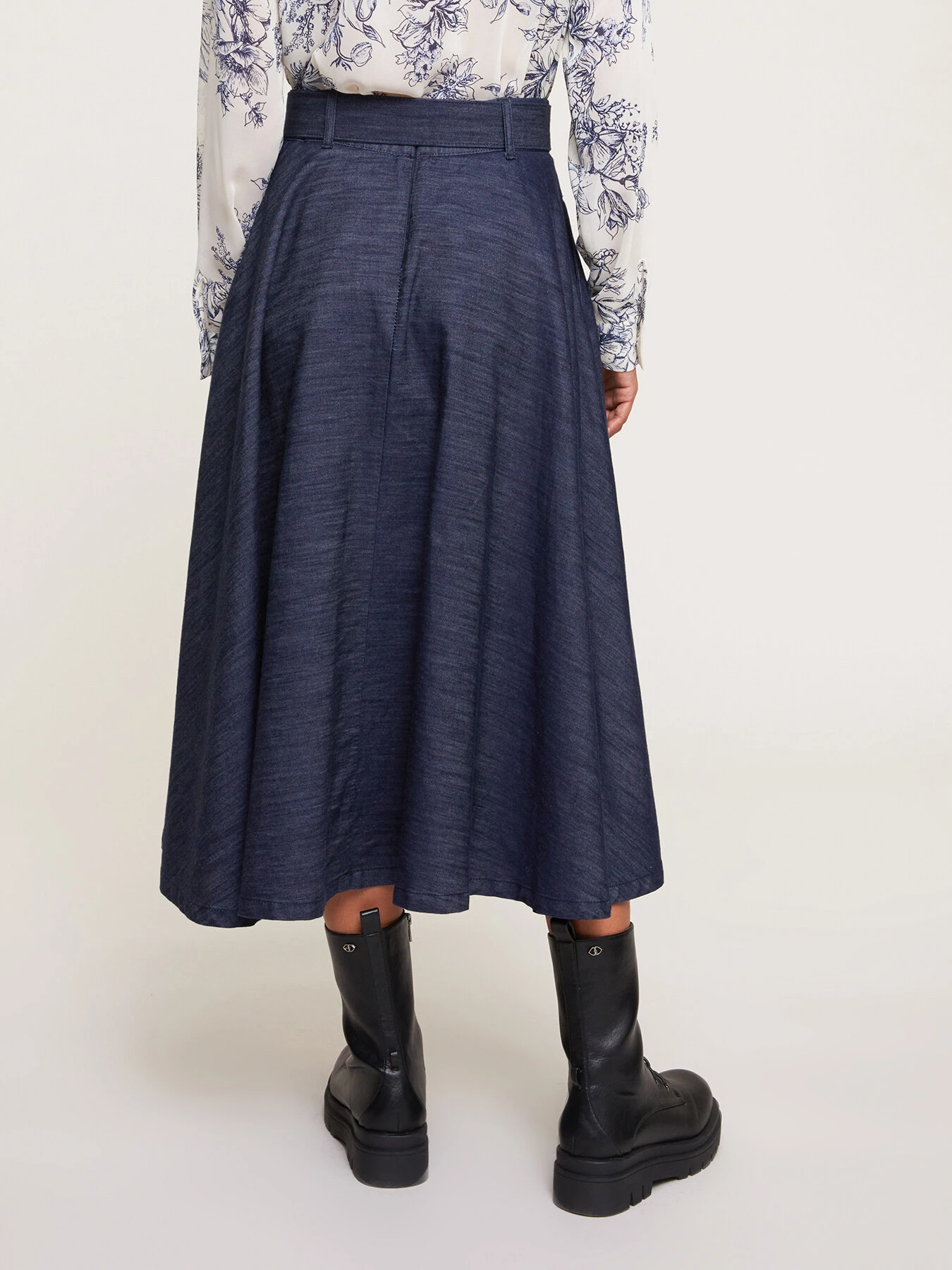 Gonna A Ruota In Denim 3 Gonna A Ruota In Denim – Bild 2