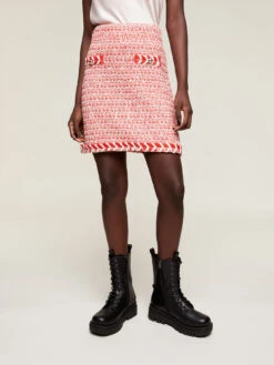 Gonna In Maglia Effetto Tweed