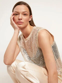 Top In Rete Con Paillettes