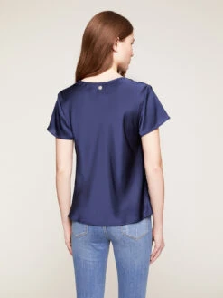 Blusa In Raso Con Scollo Drappeggiato -TraumKleid Verkäufe 2475Q001449N034 04I high res