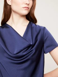 Blusa In Raso Con Scollo Drappeggiato -TraumKleid Verkäufe 2475Q001449N034 06I high res