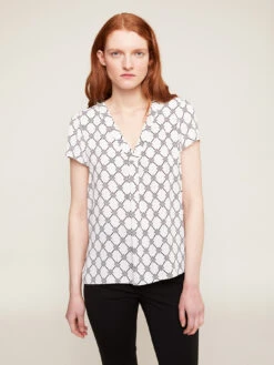 Blusa Fluida Fantasia A Rombi