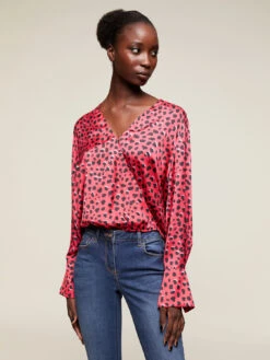 Blusa Corta Con Incrocio Fantasia Maculata -TraumKleid Verkäufe 2605W000265N0S6 10I high res