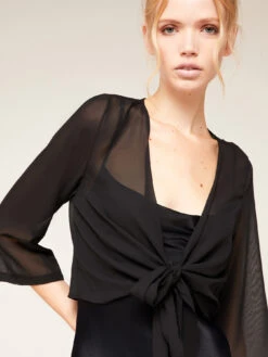 Coprispalle A Maniche Corte In Georgette -TraumKleid Verkäufe 2660W000328N033 07I high res