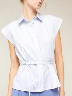 Camicia A Righe Maniche Corte Con Nastro -TraumKleid Verkäufe 5088Q200514N0S1 07I high res