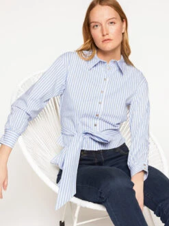 Camicia Corta Fantasia A Righe