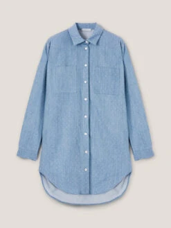 Camicia Over Effetto Denim Con Strass -TraumKleid Verkäufe 5287W000116N034 09S high res