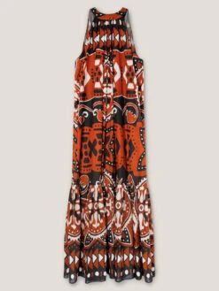 Vestito Over Con Balza Fantasia Etnica -TraumKleid Verkäufe 7003W100843N0V2 08S high res