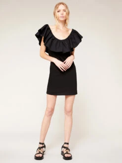 Vestito Corto Off-shoulders Con Maxi Volant -TraumKleid Verkäufe 7077W000867N033 05I high res