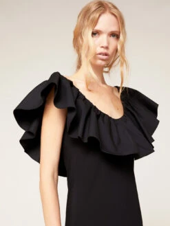 Vestito Corto Off-shoulders Con Maxi Volant -TraumKleid Verkäufe 7077W000867N033 08I high res