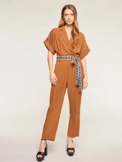 Tuta Con Cintura In Gros Grain