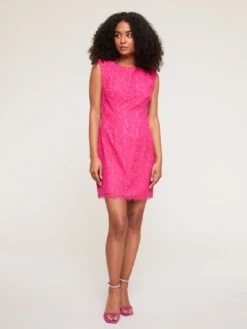 Vestito A Tubino In Pizzo