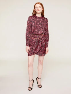 Vestito Corto In Raso Fantasia Maculata -TraumKleid Verkäufe 7116Q002136N0S6 07I high res