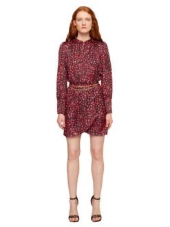 Vestito Corto In Raso Fantasia Maculata -TraumKleid Verkäufe 7116Q002136N0S6 12S high res