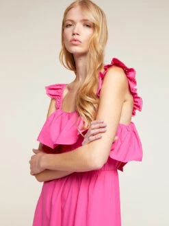 Vestito Lungo In Cotone Con Ricami Traforati -TraumKleid Verkäufe 7144Q002171N019 06I high res