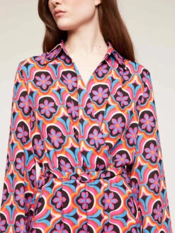 Vestito Midi Fantasia Mattonella -TraumKleid Verkäufe 7152Q102228N0S9 06I high res