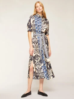 Vestito Chemisier Stampa Etnica