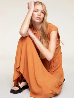 Vestito Lungo In Viscosa