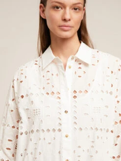 Vestito Chemisier Estivo In Sangallo -TraumKleid Verkäufe 7578W000730N011 06I high res