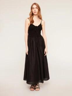 Vestito Lungo Con Corpino In Crochet