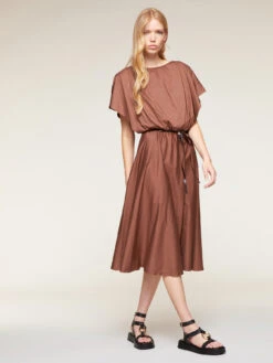 Vestito Corto In Jersey Con Cinturino