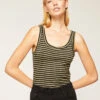 Top A Canotta In Jersey A Righe