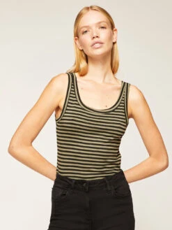 Top A Canotta In Jersey A Righe