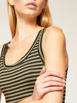 Top A Canotta In Jersey A Righe -TraumKleid Verkäufe G0636100118N0Z3 06I high res