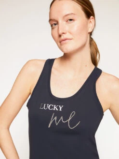 Top In Cotone Con Scritta -TraumKleid Verkäufe G196W002351N0H4 06I high res