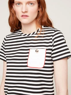 T-shirt Boxy A Righe Con Tasca -TraumKleid Verkäufe G310W002545N0Z3 08I high res