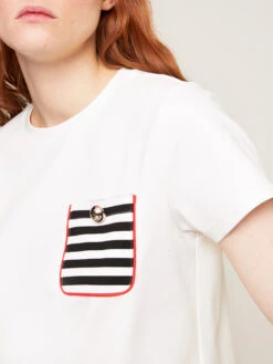 T-shirt Boxy Con Tasca A Righe -TraumKleid Verkäufe G310W202580N011 08I high res