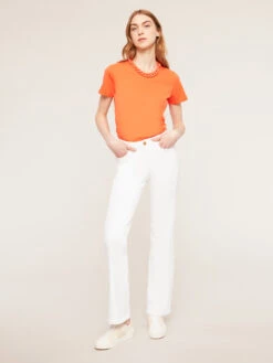 T-shirt In Cotone Con Collana -TraumKleid Verkäufe G355W102708N017 08I high res