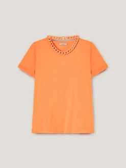 T-shirt In Cotone Con Collana -TraumKleid Verkäufe G355W102708N017 09S high res