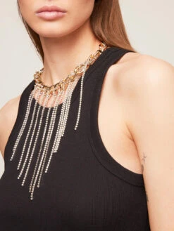 Top In Jersey A Coste Con Collana -TraumKleid Verkäufe G3606100111N033 06I high res