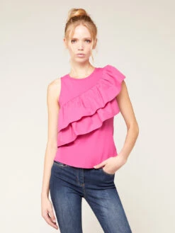 Top In Jersey Con Rouches