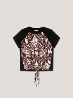 T-shirt Con Nodo Fantasia Animalier -TraumKleid Verkäufe G392W102727N022 08S high res