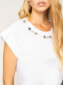 T-shirt Con Occhielli -TraumKleid Verkäufe G415W102697N011 06I high res