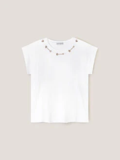 T-shirt Con Occhielli -TraumKleid Verkäufe G415W102697N011 09S high res