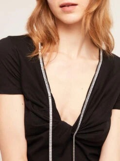 T-shirt Con Torchon E Pietre Crystal -TraumKleid Verkäufe G418W002686N033 06I high res