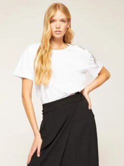 T-shirt Over Con Occhielli