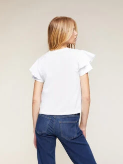 T-shirt Bimaterica Con Nodo -TraumKleid Verkäufe G447W002734N011 04I high res