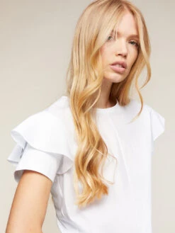 T-shirt Bimaterica Con Nodo -TraumKleid Verkäufe G447W002734N011 08I high res