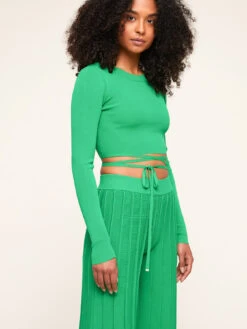 Maglia Corta Con Lacci In Vita