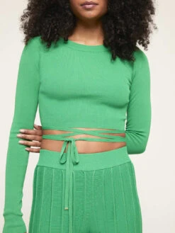 Maglia Corta Con Lacci In Vita -TraumKleid Verkäufe M883W002845N015 08I high res