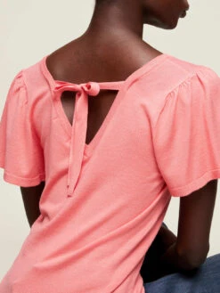 T-shirt In Maglia Maniche Corte Con Fiocco -TraumKleid Verkäufe M8956000224N007 06I high res