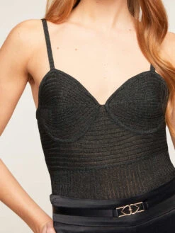 Top In Maglia Lurex A Coste -TraumKleid Verkäufe M930W002894N033 08I high res